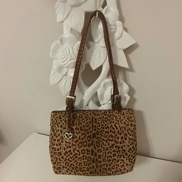 brighton leopard purse